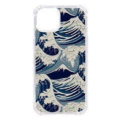 Japanese Wave Pattern Iphone 14 Tpu Uv Print Case by Wav3s