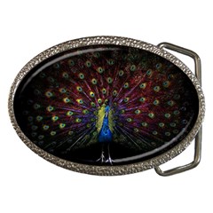 Peacock Feathers Belt Buckles by Wav3s