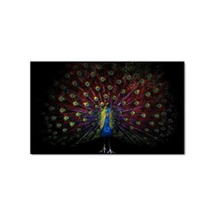 Peacock Feathers Sticker Rectangular (10 Pack) by Wav3s