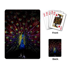 Peacock Feathers Playing Cards Single Design (rectangle) by Wav3s