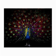 Peacock Feathers Small Glasses Cloth (2 Sides) by Wav3s