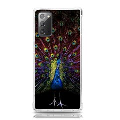 Peacock Feathers Samsung Galaxy Note 20 Tpu Uv Case by Wav3s