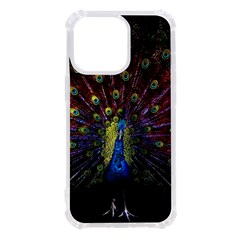 Peacock Feathers Iphone 13 Pro Tpu Uv Print Case by Wav3s