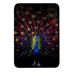 Peacock Feathers Rectangular Glass Fridge Magnet (4 Pack) by Wav3s