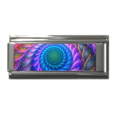 Peacock Feather Fractal Superlink Italian Charm (9mm) by Wav3s