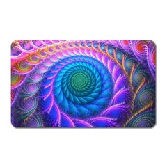 Peacock Feather Fractal Magnet (rectangular) by Wav3s