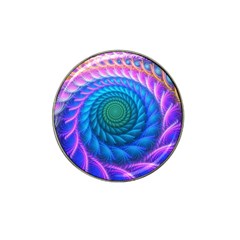 Peacock Feather Fractal Hat Clip Ball Marker (4 Pack) by Wav3s