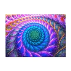 Peacock Feather Fractal Sticker A4 (10 Pack)