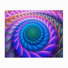 Peacock Feather Fractal Small Glasses Cloth (2 Sides) by Wav3s