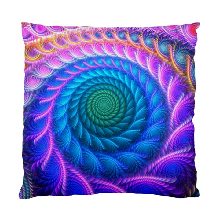 Peacock Feather Fractal Standard Cushion Case (One Side)