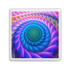 Peacock Feather Fractal Memory Card Reader (square) by Wav3s