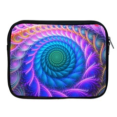 Peacock Feather Fractal Apple Ipad 2/3/4 Zipper Cases by Wav3s