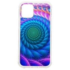 Peacock Feather Fractal Iphone 12 Mini Tpu Uv Print Case	 by Wav3s