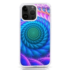 Peacock Feather Fractal Iphone 14 Pro Max Tpu Uv Print Case by Wav3s