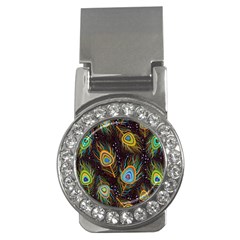 Pattern Feather Peacock Money Clips (cz)  by Wav3s