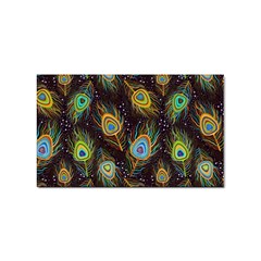 Pattern Feather Peacock Sticker Rectangular (10 Pack) by Wav3s