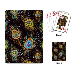 Pattern Feather Peacock Playing Cards Single Design (rectangle)