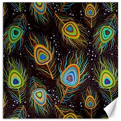 Pattern Feather Peacock Canvas 20  X 20  by Wav3s