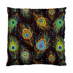 Pattern Feather Peacock Standard Cushion Case (one Side) by Wav3s