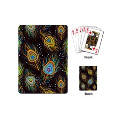 Pattern Feather Peacock Playing Cards Single Design (mini)