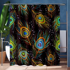 Pattern Feather Peacock Shower Curtain 60  X 72  (medium)  by Wav3s