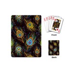 Pattern Feather Peacock Playing Cards Single Design (Mini) Back