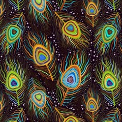 Pattern Feather Peacock Play Mat (rectangle) by Wav3s