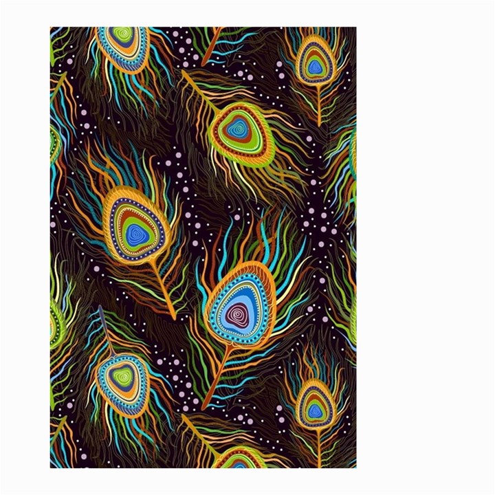 Pattern Feather Peacock Small Garden Flag (Two Sides)