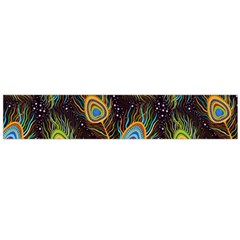 Pattern Feather Peacock Large Premium Plush Fleece Scarf 