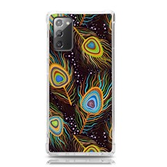 Pattern Feather Peacock Samsung Galaxy Note 20 Tpu Uv Case by Wav3s