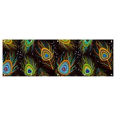 Pattern Feather Peacock Banner And Sign 12  X 4  by Wav3s