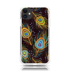 Pattern Feather Peacock Iphone 11 Tpu Uv Print Case by Wav3s