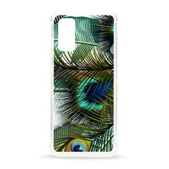 Peacock Feathers Blue Green Texture Samsung Galaxy S20 6 2 Inch Tpu Uv Case by Wav3s