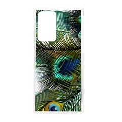 Peacock Feathers Blue Green Texture Samsung Galaxy Note 20 Ultra Tpu Uv Case by Wav3s