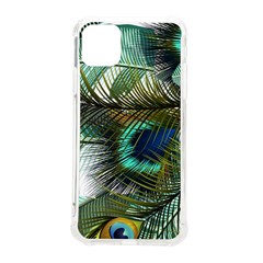 Peacock Feathers Blue Green Texture Iphone 11 Pro Max 6 5 Inch Tpu Uv Print Case by Wav3s