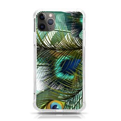 Peacock Feathers Blue Green Texture Iphone 11 Pro Max 6 5 Inch Tpu Uv Print Case by Wav3s