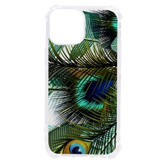 Peacock Feathers Blue Green Texture Iphone 13 Mini Tpu Uv Print Case