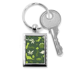 Cute Dinosaur Pattern Key Chain (rectangle) by Wav3s