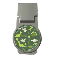 Cute Dinosaur Pattern Money Clips (round)  by Wav3s