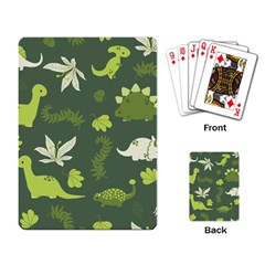 Cute Dinosaur Pattern Playing Cards Single Design (rectangle)