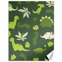 Cute Dinosaur Pattern Canvas 36  X 48  by Wav3s