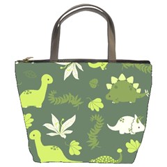 Cute Dinosaur Pattern Bucket Bag by Wav3s