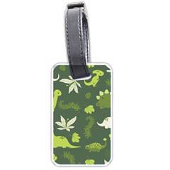 Cute Dinosaur Pattern Luggage Tag (one Side) by Wav3s