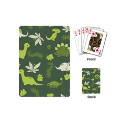 Cute Dinosaur Pattern Playing Cards Single Design (mini)