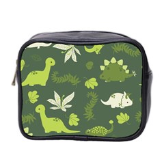 Cute Dinosaur Pattern Mini Toiletries Bag (two Sides) by Wav3s