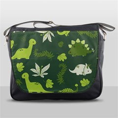 Cute Dinosaur Pattern Messenger Bag by Wav3s