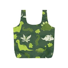 Cute Dinosaur Pattern Full Print Recycle Bag (s) by Wav3s