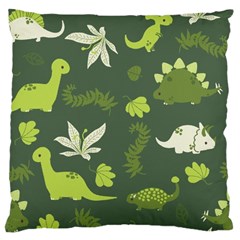 Cute Dinosaur Pattern Large Cushion Case (one Side) by Wav3s