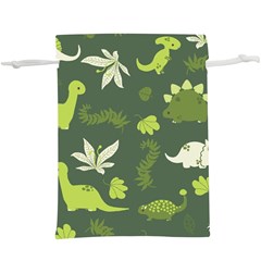 Cute Dinosaur Pattern Lightweight Drawstring Pouch (xl) by Wav3s