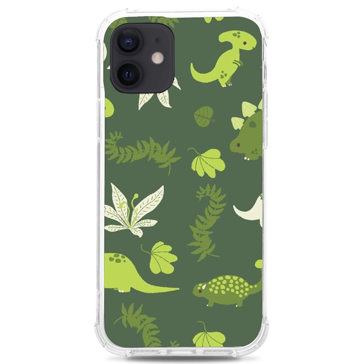 Cute Dinosaur Pattern iPhone 12/12 Pro TPU UV Print Case